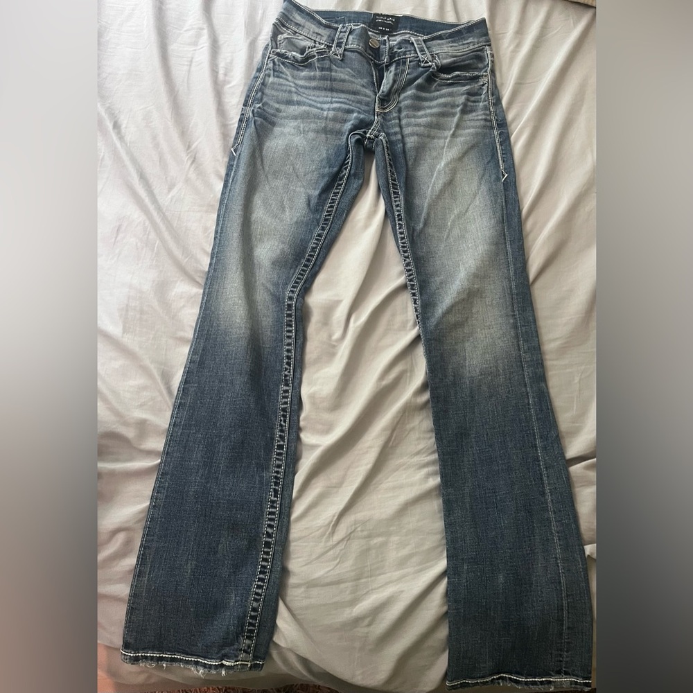 Men’s Buckle Black Jeans